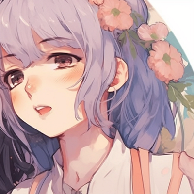 Image For Post | Two characters in floral attire, pastel hues and gentle shading, back-to-back. innovative friends matching pfp designs pfp for discord. - [friends matching pfp, aesthetic matching pfp ideas](https://hero.page/pfp/friends-matching-pfp-aesthetic-matching-pfp-ideas)