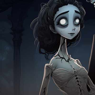 Image For Post | Two characters, a skeleton groom and phantom bride, outdoors setting with gothic elements. hd pfp corpse bride pfp for discord. - [corpse bride matching pfp, aesthetic matching pfp ideas](https://hero.page/pfp/corpse-bride-matching-pfp-aesthetic-matching-pfp-ideas)