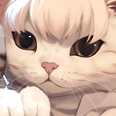 Image For Post | Characters with cat ears, one sleeping over the other's lap, subtle pastel tones. cute cat anime matching pfp pfp for discord. - [cute cat matching pfp, aesthetic matching pfp ideas](https://hero.page/pfp/cute-cat-matching-pfp-aesthetic-matching-pfp-ideas)