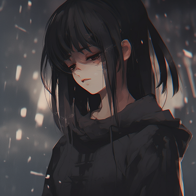 Image For Post | Anime character forcing a smile while crying, stunning attention to detail on the strained expression. sorrowful anime pfp pfp for discord. - [anime pfp sad Series](https://hero.page/pfp/anime-pfp-sad-series)