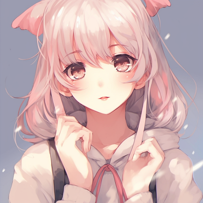 Image For Post | Bright pink-haired anime girl with heart details and a sweet expression. aesthetic anime pfp cute pfp for discord. - [anime pfp cute](https://hero.page/pfp/anime-pfp-cute)