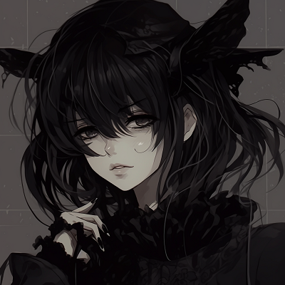 Image For Post | Anime Gothic Lolita, heavily shaded with dark colors anime pfp dark aesthetic style pfp for discord. - [anime pfp dark aesthetic Collection](https://hero.page/pfp/anime-pfp-dark-aesthetic-collection)