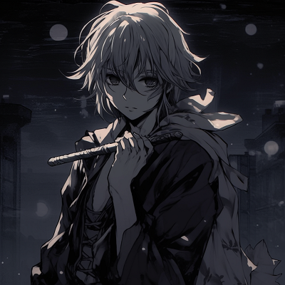 Image For Post | A male anime character in dramatic pose, sword unsheathed, cast in deep shadows. anime pfp dark featuring male characters pfp for discord. - [Ultimate anime pfp dark](https://hero.page/pfp/ultimate-anime-pfp-dark)