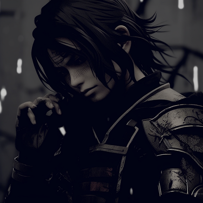 Image For Post | Profile of a samurai in armor, dark shadows and strong lines. anime pfp dark aesthetic inspiration pfp for discord. - [Ultimate anime pfp dark](https://hero.page/pfp/ultimate-anime-pfp-dark)