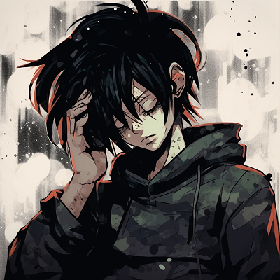 Image For Post | Individual anime character on a grunge-textured background, with emphasized facial expressions and dominant dark tones. appealing anime grunge pfp aesthetics pfp for discord. - [Superior Anime Grunge Pfp](https://hero.page/pfp/superior-anime-grunge-pfp)
