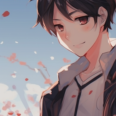 Image For Post | Two characters under a cherry blossom tree, soft hues and tranquil expressions perfect matching pfp anime for boy and girl pfp for discord. - [matching pfp anime, aesthetic matching pfp ideas](https://hero.page/pfp/matching-pfp-anime-aesthetic-matching-pfp-ideas)