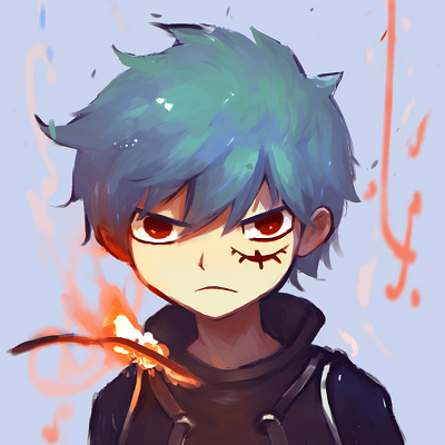 Image For Post | Close-up of Todoroki's face, displaying intense gaze, contrast between cool and warm colors. classic pfp for school pfp for discord. - [PFP for School Profiles](https://hero.page/pfp/pfp-for-school-profiles)