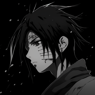 Image For Post | Sasuke Uchiha immersed in shadows, with emphasis on his cold and distant expression. anime-focused dark aesthetic pfp pfp for discord. - [Dark Aesthetic PFP Collection](https://hero.page/pfp/dark-aesthetic-pfp-collection)