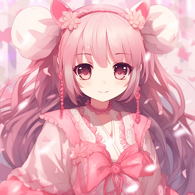 Image For Post | Image of a beautiful anime girl, backdrop of cherry blossoms with a hint of pink, illustrated with delicate gradients. cute pink anime girl pfp collection pfp for discord. - [Pink Anime Girl PFP Gallery](https://hero.page/pfp/pink-anime-girl-pfp-gallery)