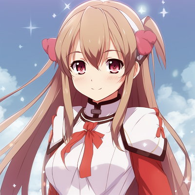 Image For Post | Asuna in her battle stance, dynamic pose and vibrant tones. popular female anime pfp pfp for discord. - [female anime pfp](https://hero.page/pfp/female-anime-pfp)