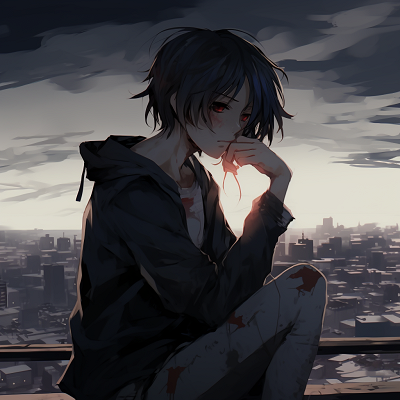 Image For Post | Character bearing a forced smile, a detailed facial expression coupled with subdued colors to evoke melancholy. aesthetic depressed anime pfp pfp for discord. - [Anime Depressed PFP Collection](https://hero.page/pfp/anime-depressed-pfp-collection)