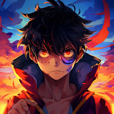 Image For Post | Depicts One Piece's Luffy in a cool pose, bold lines, and energetic colors. cool anime pfp pfp for discord. - [anime pfp cool](https://hero.page/pfp/anime-pfp-cool)