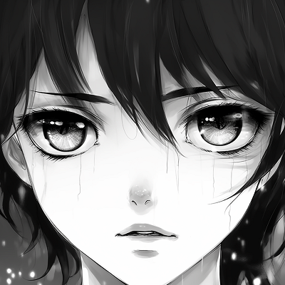 Image For Post Black and White Cute Anime Portrait - popular cute black and white anime pfp