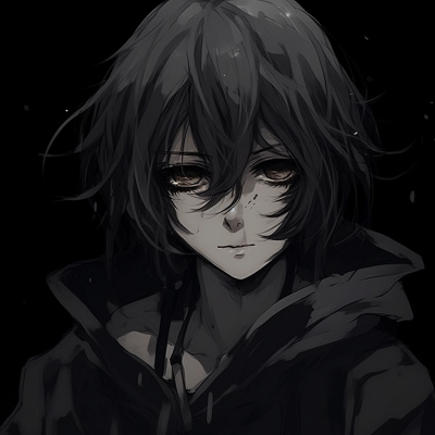 Image For Post Profile of a Shadowy Character - elegant black pfp anime