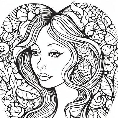 Image For Post Doodled Heart for Mother's Day - Printable Coloring Page