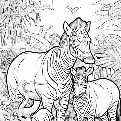 Image For Post Wildlife Bonanza Safari Edition - Printable Coloring Page
