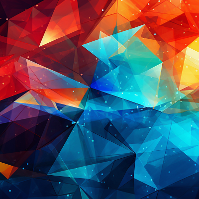Image For Post Abstract Style Digital Art with Geometric Shapes - Wallpaper