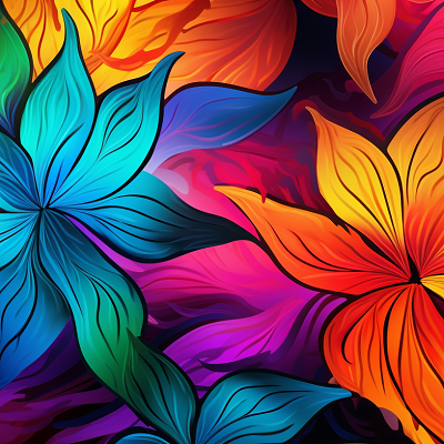 Image For Post Abstract Floral Wallpaper Bold Blooms - Wallpaper