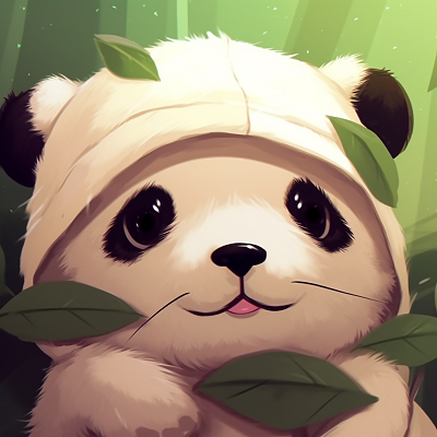 Image For Post | Anime profile picture of a happy panda munching on bamboo, vivid greens and expressive eyes. matching cute animal pfp set - [cute animal pfp](https://hero.page/pfp/cute-animal-pfp)