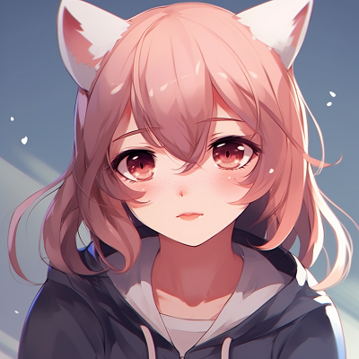 Image For Post | A charming neko girl with bright eyes and pink hair. anime cute pfp for girls - [Best Anime Cute PFP Sources](https://hero.page/pfp/best-anime-cute-pfp-sources)