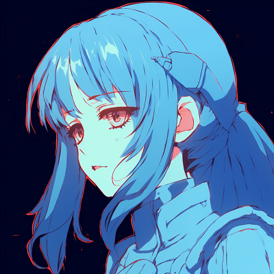Image For Post | Rei Ayanami in a solemn pose, capturing her iconic stoic demeanor, simplistic design with pastel blues. light blue anime pfp - [Blue Anime PFP Designs](https://hero.page/pfp/blue-anime-pfp-designs)