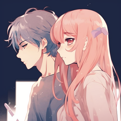 Image For Post | Brightly colored matching anime couple profiles, with strong lines and vivid hues. cute anime pfp matching - [anime pfp matching concepts](https://hero.page/pfp/anime-pfp-matching-concepts)