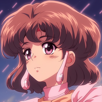 Image For Post | Profile picture of a vintage anime girl with the aesthetic vibe, showcasing detailed eyebrows and glossy hair. 90s anime pfp girl with aesthetic visuals - [90s anime pfp universe](https://hero.page/pfp/90s-anime-pfp-universe)