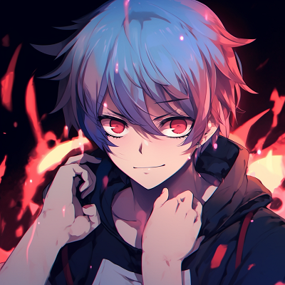 Image For Post | Profile view of Todoroki with his fire ability highlighting his face, dramatic color contrast and detailed linework. 512x512 animated pfp - [512x512 Anime pfp Collection](https://hero.page/pfp/512x512-anime-pfp-collection)