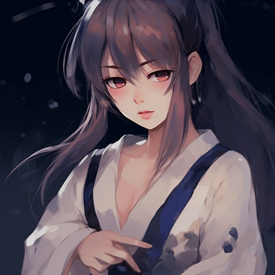 Image For Post | Peaceful setting focusing on the Kimono Girl under the moon, with a balance of light and darkness. 512x512 anime pfp aesthetic - [512x512 Anime pfp Collection](https://hero.page/pfp/512x512-anime-pfp-collection)