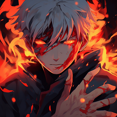 Image For Post | Close up view of an anime character with their hand ablaze, intense colors and sharp lines. creative fire anime pfp - [Fire Anime PFP Space](https://hero.page/pfp/fire-anime-pfp-space)