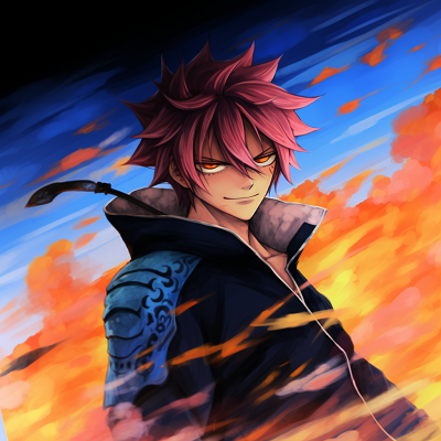 Image For Post | Natsu with flames around his fists, showcasing his pyrokinetic abilities. anime characters with fire powers - [Fire Anime PFP Space](https://hero.page/pfp/fire-anime-pfp-space)