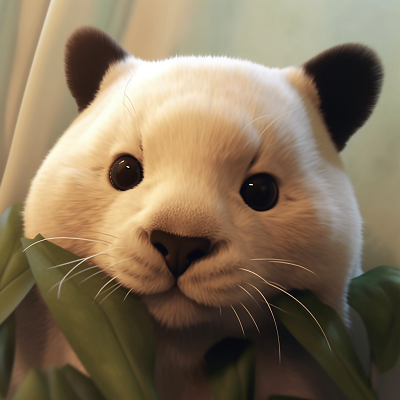 Image For Post | Animated representation of a panda consuming bamboo,highlighted by muted tones and semi-realistic style. adorable animal wallpaper designs - [Animal pfp Deluxe](https://hero.page/pfp/animal-pfp-deluxe)