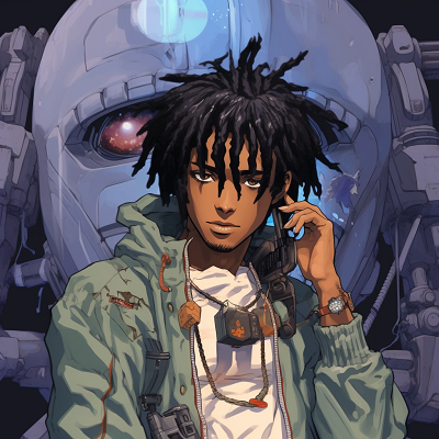 Image For Post | Playboi Carti depicted as a Mecha Pilot, intricate details of the mechanical suit and intense expression. otaku art: playboi carti anime pfp - [Playboi Carti PFP Anime Art Collection](https://hero.page/pfp/playboi-carti-pfp-anime-art-collection)