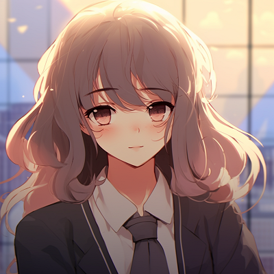 Image For Post Anime Girl with Glasses - cute anime girl pfp classics