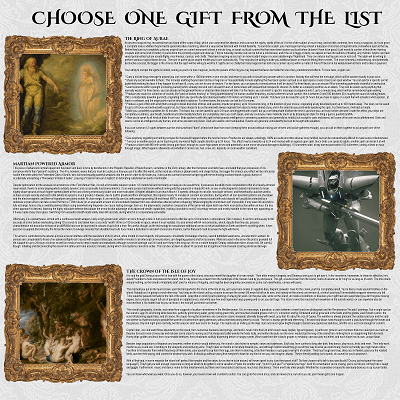 Image For Post Choose One Gift From the List CYOA from /tg/