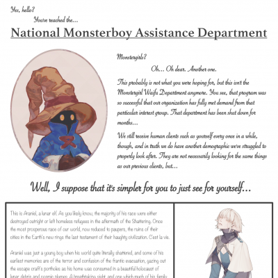 Image For Post National Monsterboy Assistance Department CYOA from /tg/