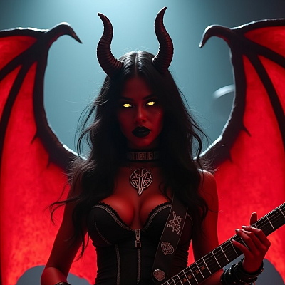 Image For Post A Succubus on Guitar