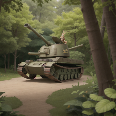 Image For Post Anime, surprise, enchanted forest, tank, pharaoh, farm, HD, 4K, AI Generated Art