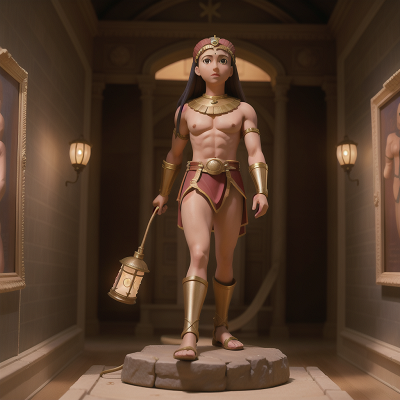 Image For Post Anime, gladiator, lamp, museum, doctor, sphinx, HD, 4K, AI Generated Art