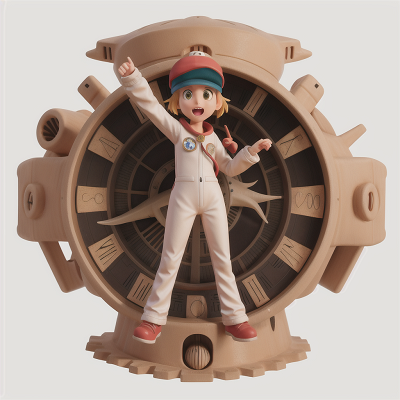 Image For Post Anime, pterodactyl, astronaut, clock, maze, hat, HD, 4K, AI Generated Art