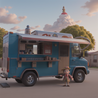 Image For Post Anime, taco truck, wizard's hat, school, robotic pet, car, HD, 4K, AI Generated Art