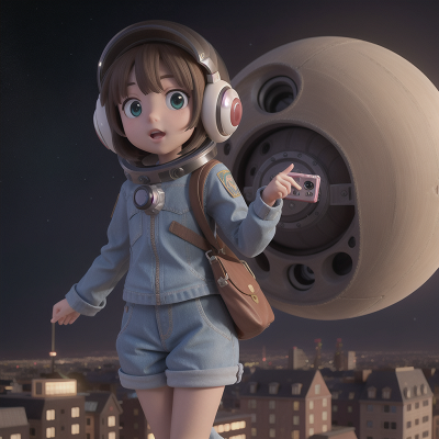 Image For Post Anime, city, space, book, alien, camera, HD, 4K, AI Generated Art