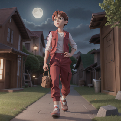 Image For Post Anime, key, park, confusion, mechanic, moonlight, HD, 4K, AI Generated Art