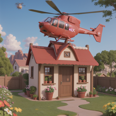 Image For Post Anime, garden, phoenix, helicopter, laughter, coffee shop, HD, 4K, AI Generated Art