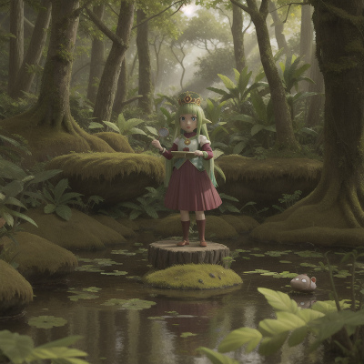 Image For Post Anime, swamp, queen, forest, doctor, jungle, HD, 4K, AI Generated Art