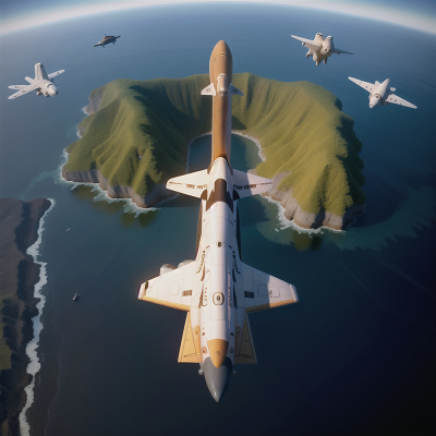 Image For Post Anime, betrayal, flying, ocean, space shuttle, forest, HD, 4K, AI Generated Art