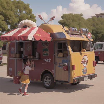Image For Post Anime, fighting, drum, alien, circus, taco truck, HD, 4K, AI Generated Art