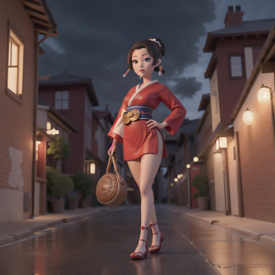 Image For Post Anime, geisha, musician, turtle, tornado, police officer, HD, 4K, AI Generated Art