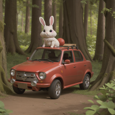 Image For Post Anime, chef, forest, rabbit, fairy, car, HD, 4K, AI Generated Art