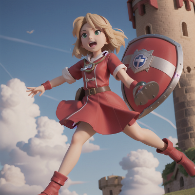 Image For Post Anime, shield, wind, castle, tornado, doctor, HD, 4K, AI Generated Art